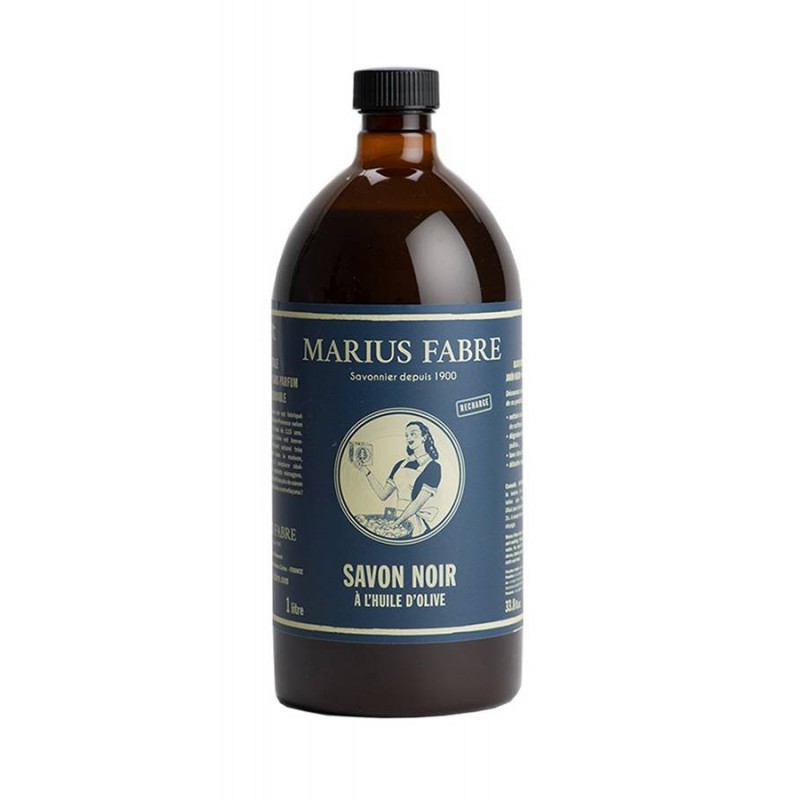 Savon noir liquide à l'huile d'olive - Marius Fabre klessentiel.com