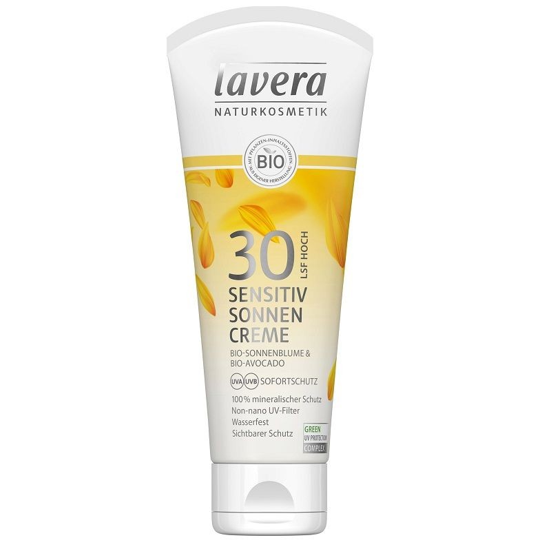 Crème solaire Sensitive SPF30 - Lavera klessentiel.com