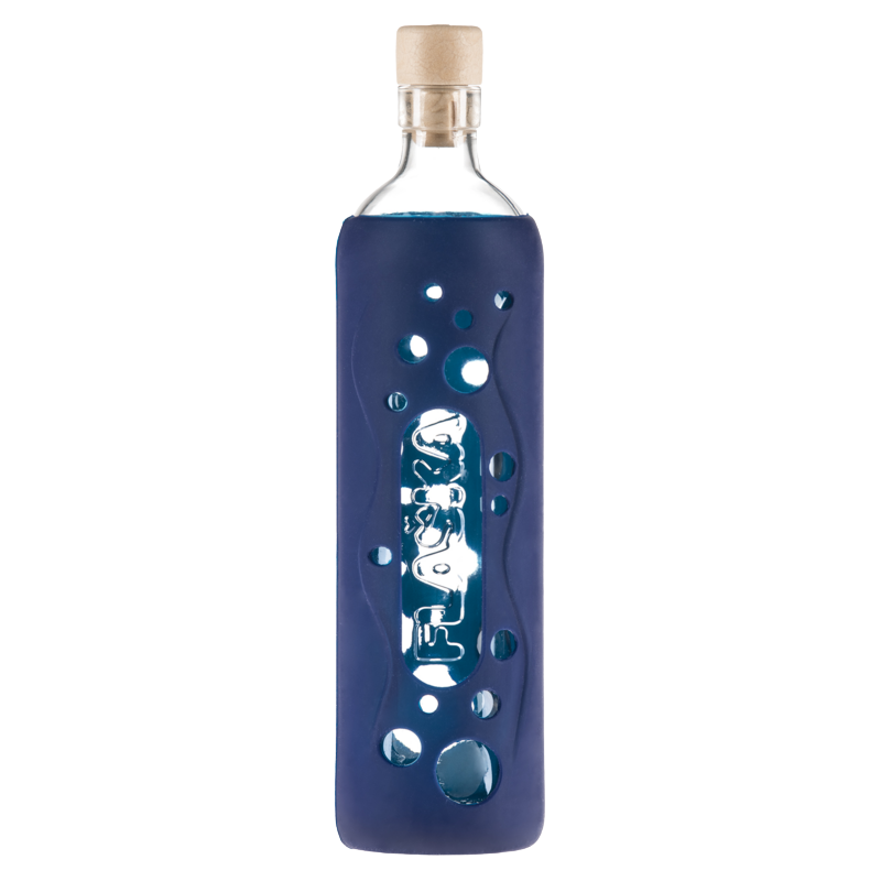 Bouteille grip bleu marine - Flaska klessentiel.com