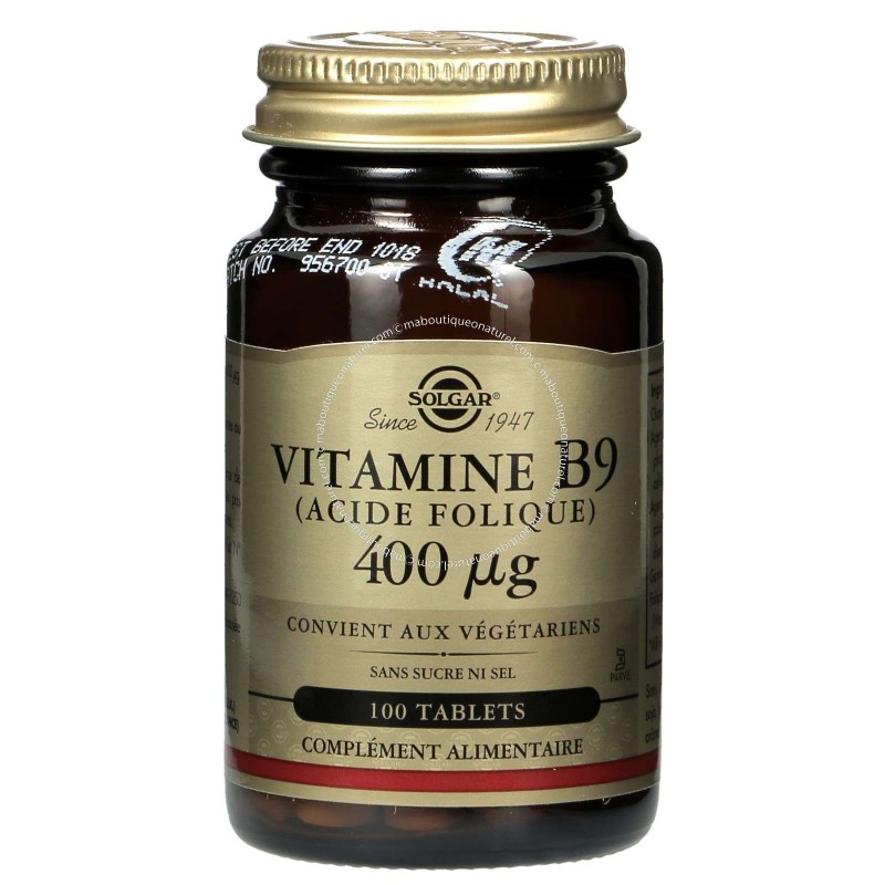 Vitamine B9 Solgar klessentiel.com